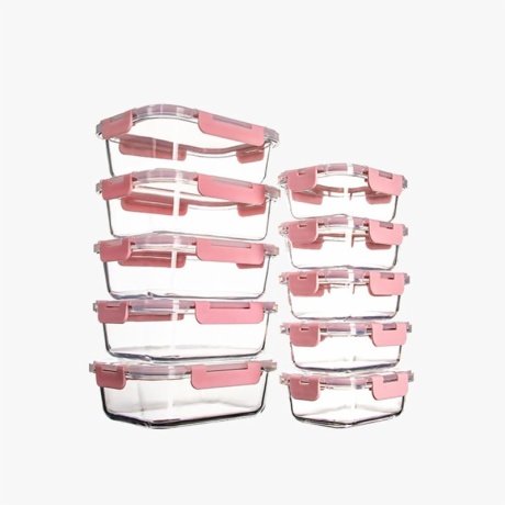 Glass Food Prep Containers with Lids