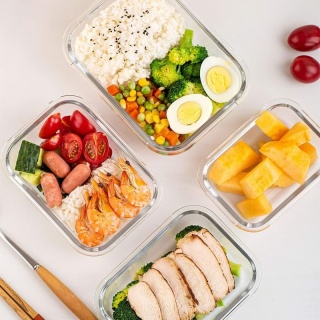 Glass Food Prep Containers with Lids
