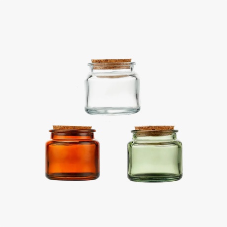 Glass Jar with Cork Lid