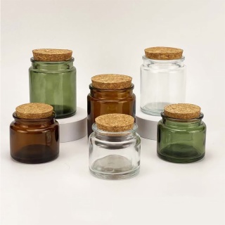 Glass Jar with Cork Lid
