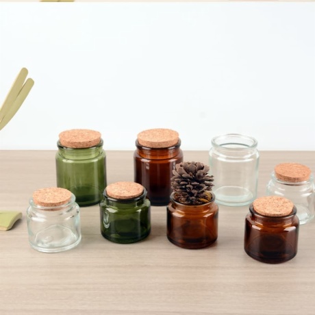 Glass Jar with Cork Lid