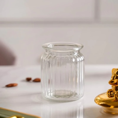 Glass Jar with Elephant Lid