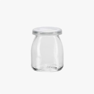 Glass Jars For Yogurt with Plastic Lid