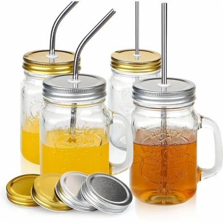 glass jars with lids