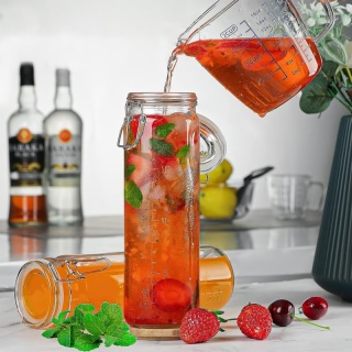 Glass Juice Container