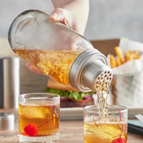 Glass Jar with Shaker Lid