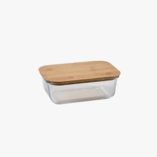 Glass Meal Prep Containers with Bamboo Lids