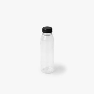 Glass Milk Container With Black Lid