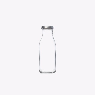Cute Mini Glass Milk Bottles Customizable