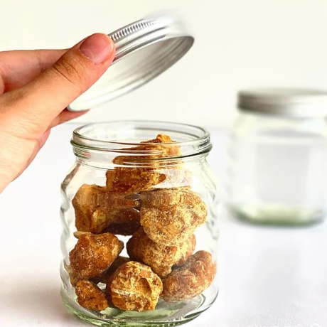 Glass Oval Storage Jar