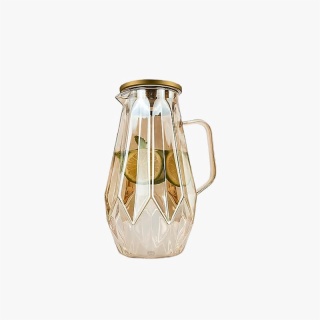 Glass Pitcher with Lid