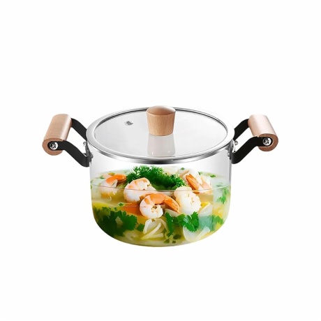 Glass Simmer Pot with Lid