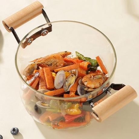 Glass Simmer Pot with Lid