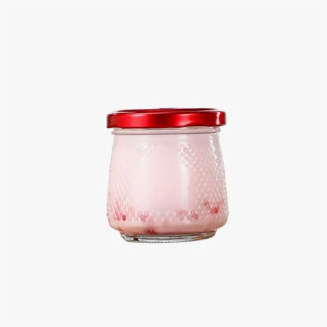 Glass Storage Jar with Metal Lid