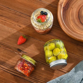 Glass Storage Jars with Airtight Lids