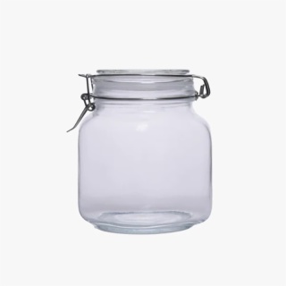 Glass Storage Jars with Clip Lids