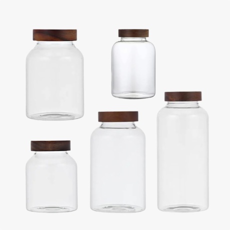 glass storage jars