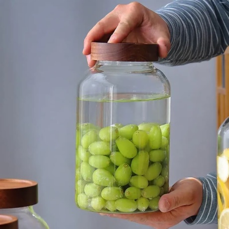 glass storage jars