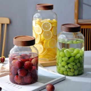 glass storage jars