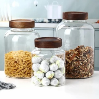 glass storage jars