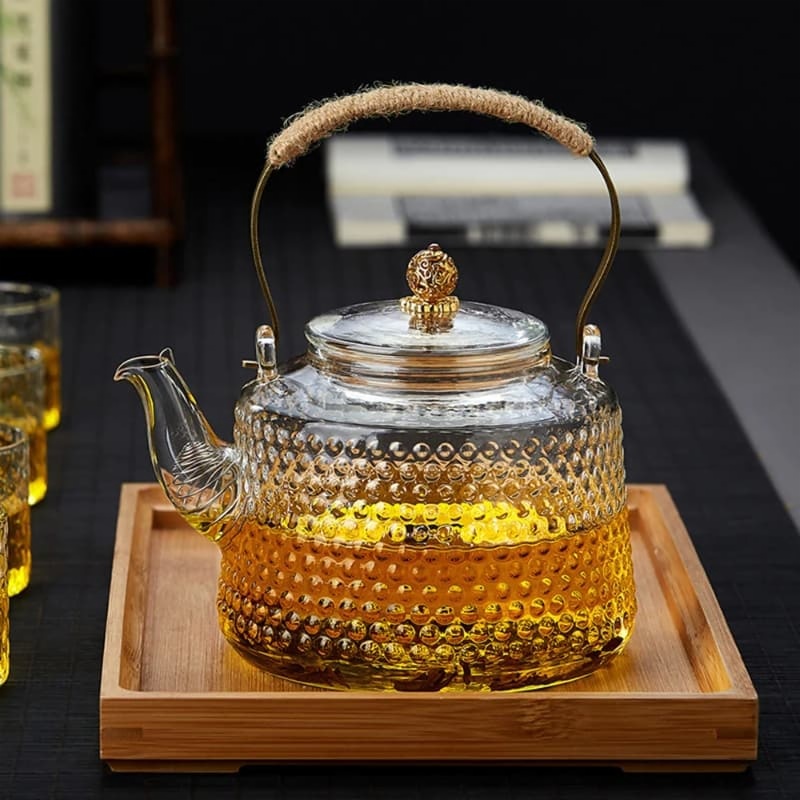 800ml Clear Hand Blown Glass Tea Kettle Stovetop Safe Household Glass Tea  Pot Borosilicate Glass Teapot with Removable Infuser - China Glassware and  Glass Pot price