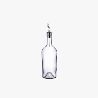 Glass Syrup Bottle with Stainless Steel Pourer