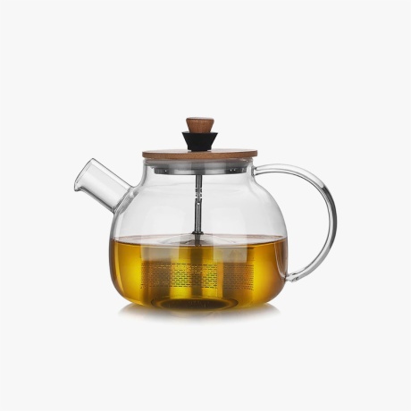 Glass Teapot with Stainless Steel Infuser