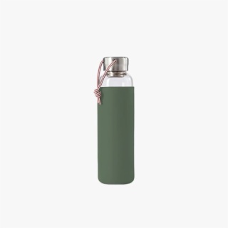 Water Bottle with Green Cover