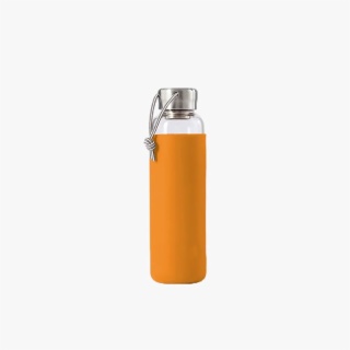 Water Bottle with Orange Cover
