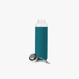 Glass Water Bottle with Protective Sleeve