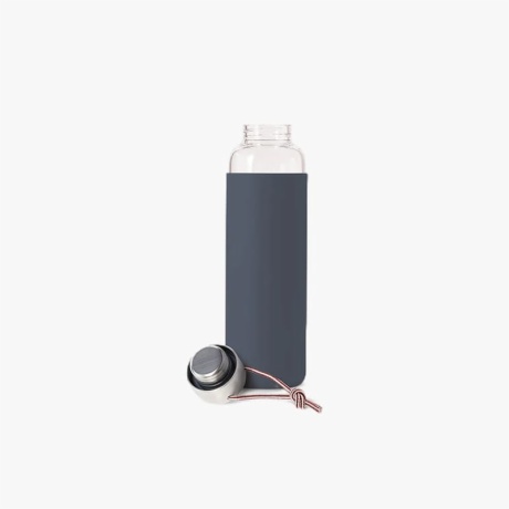 Glass Water Bottle with Protective Sleeve