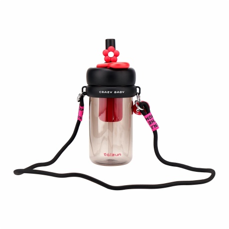 Glass Water Bottle with Strap