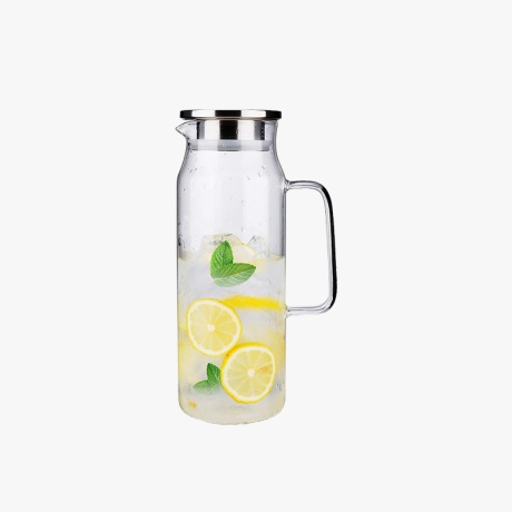 glass water pitcher with wide mouth