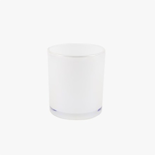 Glossy White Candle Containers