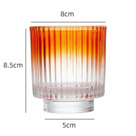 Gradient Borosilicate Glass Cups