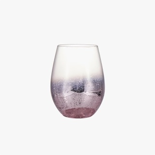 Egg-Shaped Star Bling Pink Etched Beer Cup