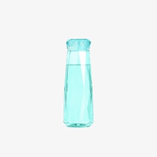 green Diamond Shape Water Bottle