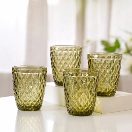 green-glass-cups