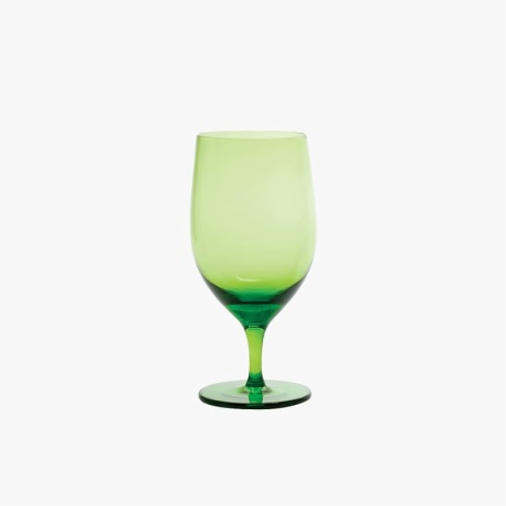 Green Glass Goblets