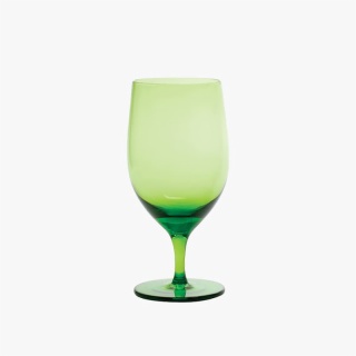 Green Glass Goblets