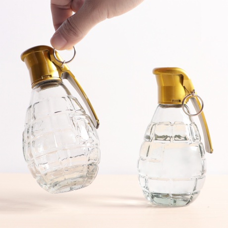 Grenade Glass Bottle