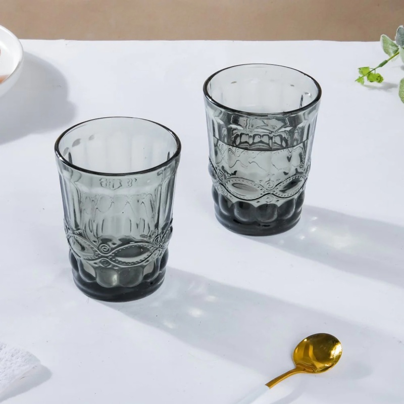 Grey on sale drinking glasses