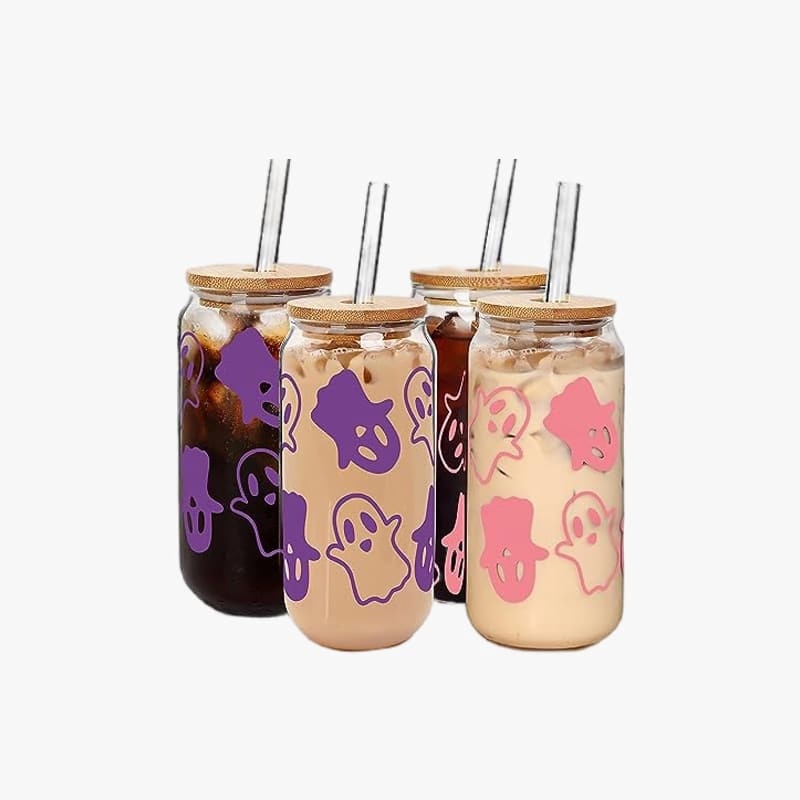 wood lid glass bottle, Wood Lid Tumbler, glass cup, straw cup, coffee cup1  Set Wide Mouth Mason Cup Drinking Glasses Tumbler Heat-resisting Water Cups