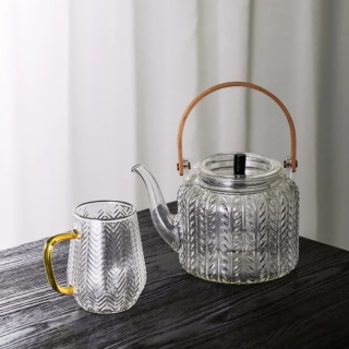Hammered Glass Teapot