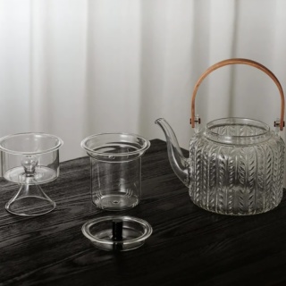 Hammered Glass Teapot