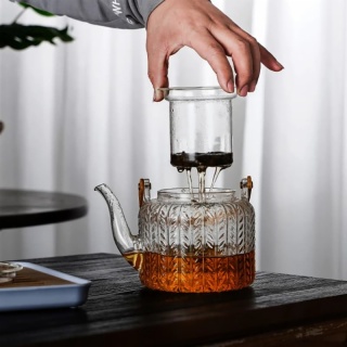 Hammered Glass Teapot
