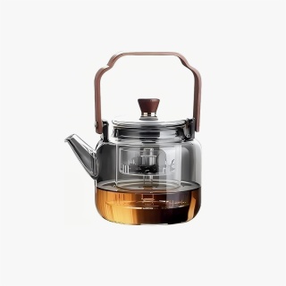 Heat Resistant Borosilicate Tea Kettle Clear 34oz