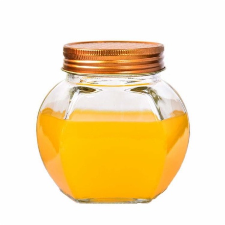 Hexagon Honey Jars