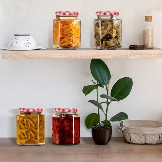 hexagonal-borosilicate-glass-jars