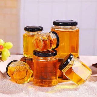 Hexagonal Honey Jars For Sale